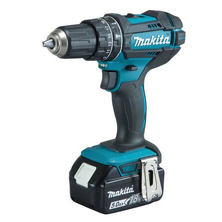 Makita DLX2137PTJ 18V Combi Drill + Rotary Hammer Drill With 4 x 5.0Ah Batteries, Charger & Case