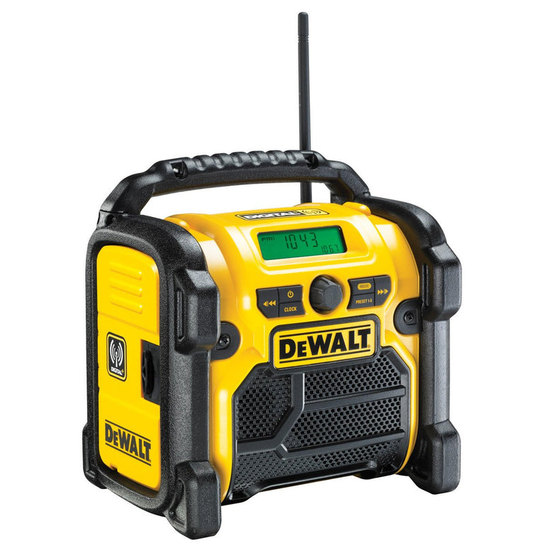 DeWALT DCR020 240V DAB Digital Jobsite FM Radio with 2.0Ah Battery