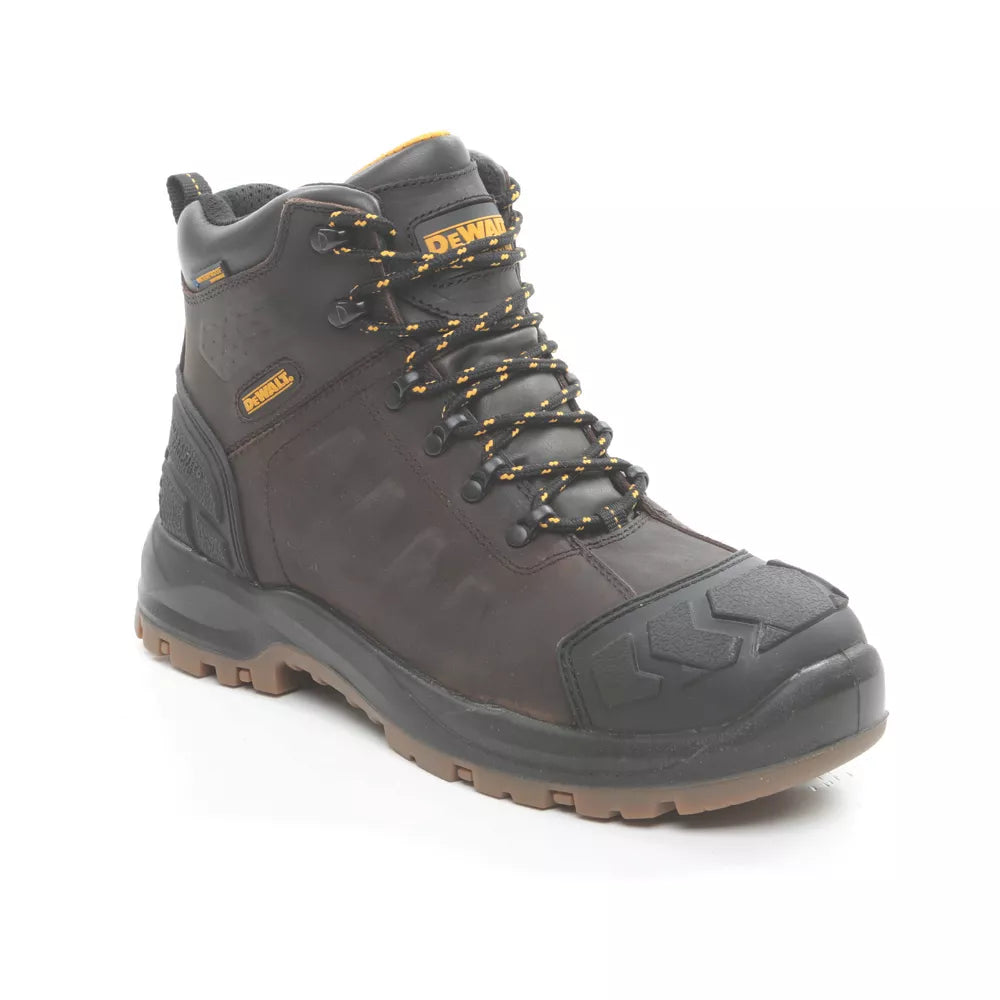 DEWALT HADLEY SAFETY BOOTS BROWN SIZE 10