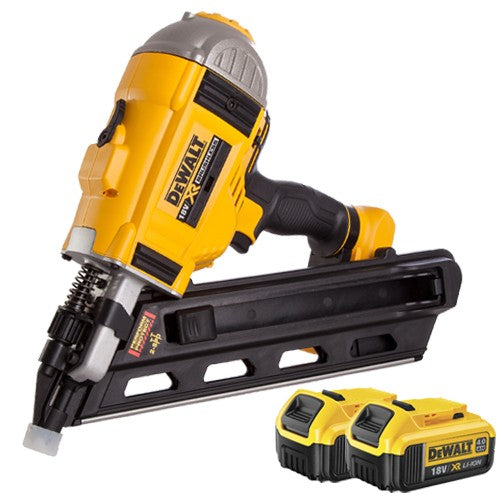 DeWalt DCN692 18V Brushless First Fix Framing Nailer with 2 x 4.0Ah Battery