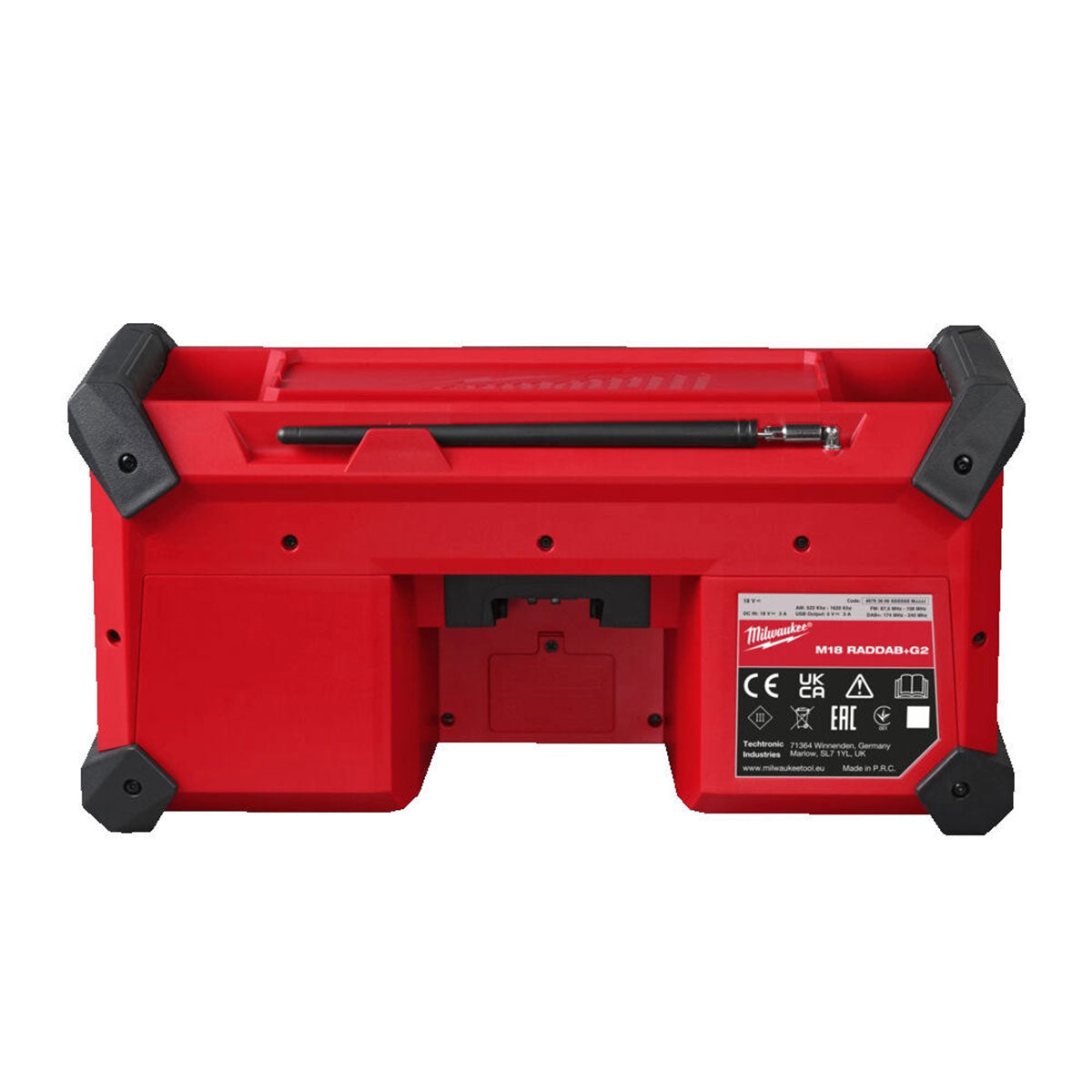 Milwaukee M18RADDAB+G2-0 18V Jobsite Radio DAB+ with 1 x 5.0Ah Battery & Charger