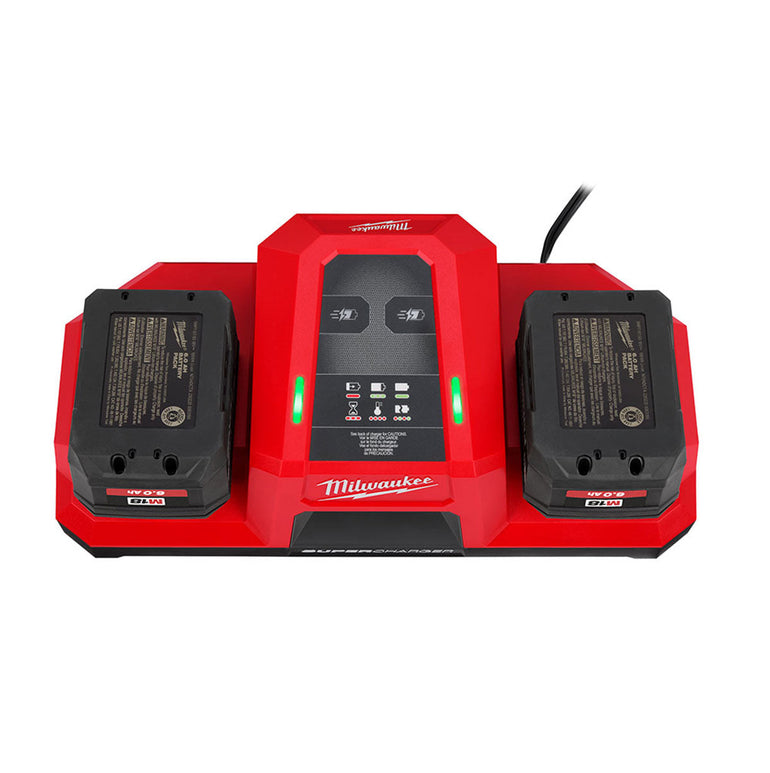 Milwaukee M18FB6 18V 6.0Ah FORGE RedLithium-Ion Battery with Dual Bay Super Charger