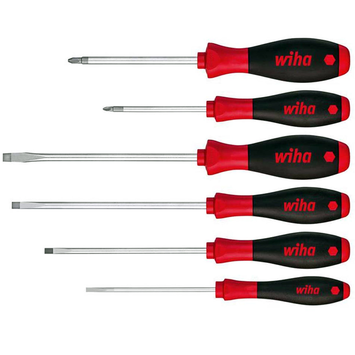 Wiha Slotted Pozidriv Screwdriver Set 6 Piece WHA-07153