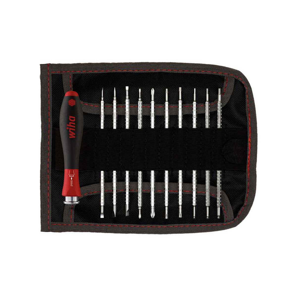 Wiha System 4 Soft Finish Interchangeable Screwdriver Set 12 Piece WHA-27820