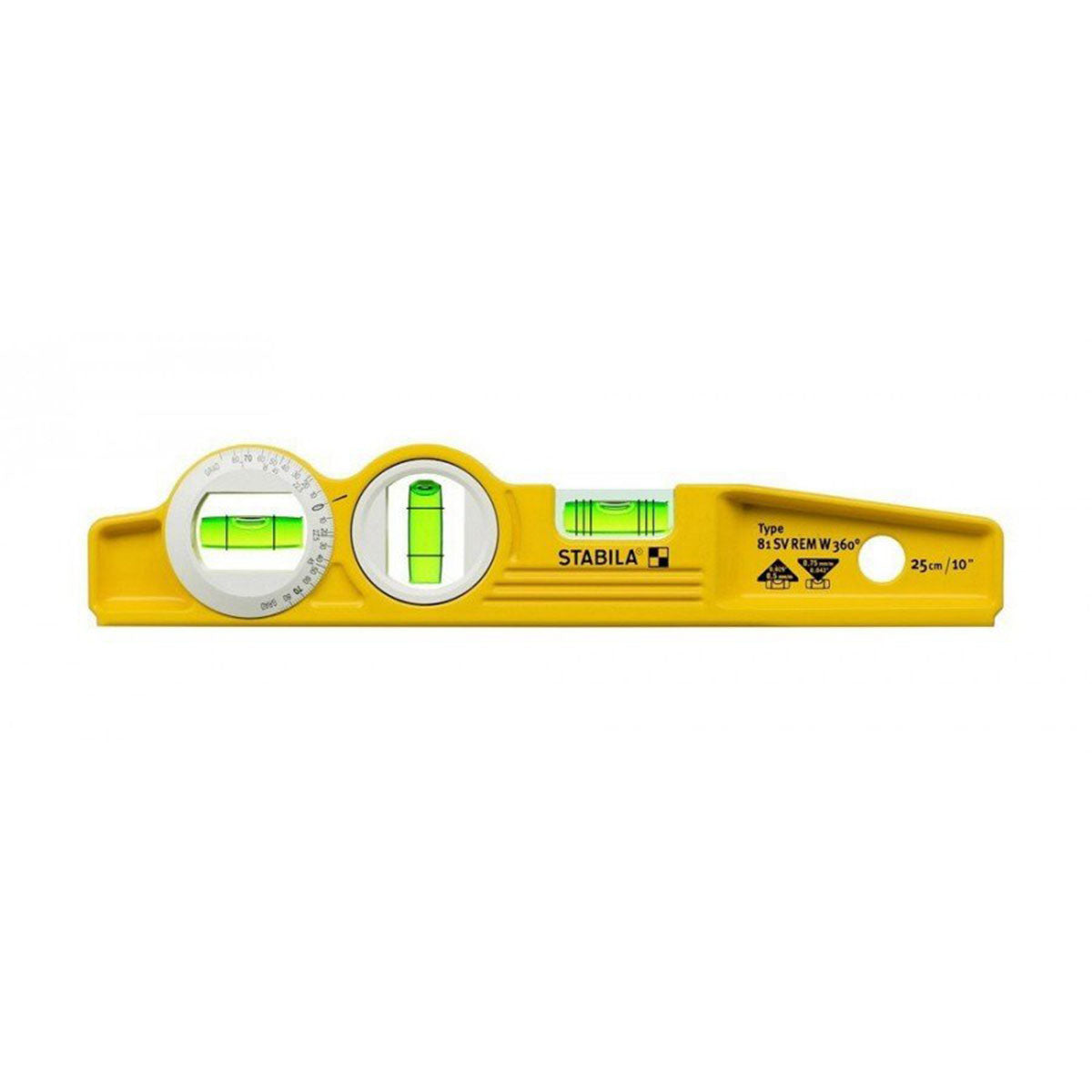 Stabila STB81SVW360 25cm Rare Earth Magnetic Torpedo Spirit Level - 16670