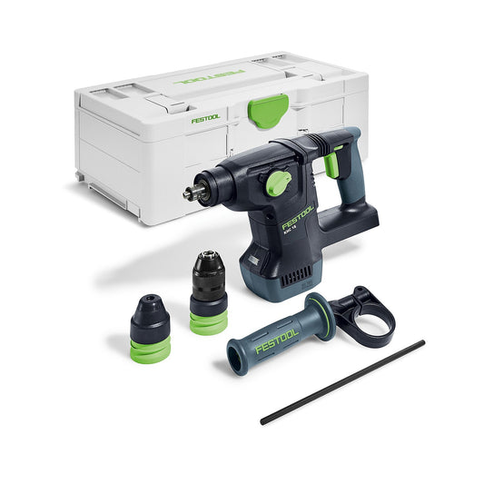 Festool KHC 18 EB-Basic 18V Brushless Rotary Hammer Drill - 577447 With 2 x 5.0Ah Battery & Charger