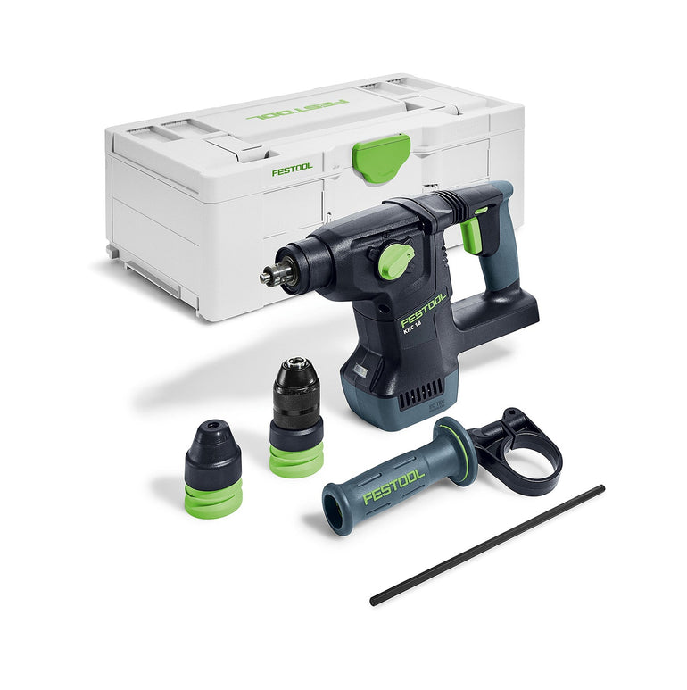 Festool KHC 18 EB-Basic 18V Brushless Rotary Hammer Drill - 577447 With 2 x 5.0Ah Battery & Charger