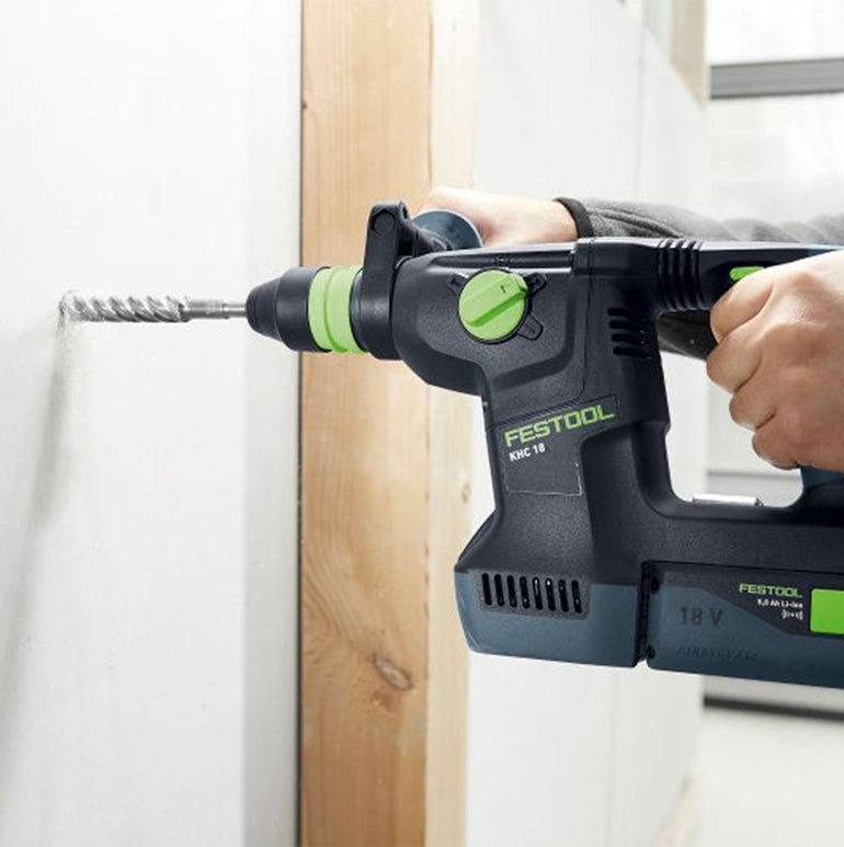 Festool KHC 18 EB-Basic 18V Brushless Rotary Hammer Drill - 577447 With 2 x 5.0Ah Battery & Charger