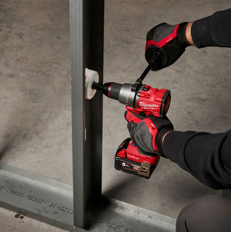 Milwaukee M18ONEPD3-0X 18V Fuel One-Key Brushless Combi Drill with 1 x 5.0Ah Battery Charger & Case