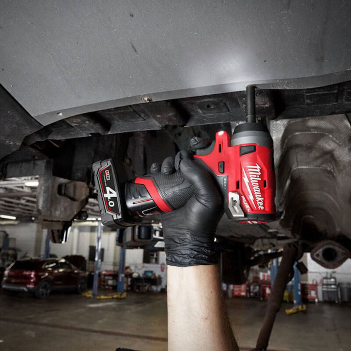 Milwaukee M12FIW14-0 12V FUEL Brushless 1/4" Impact Wrench with 1 x 2.0Ah Battery Charger & Bag