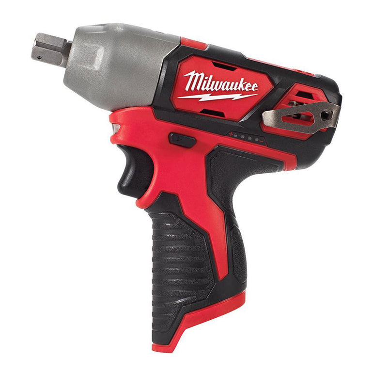 Milwaukee M12BIW12-0 12V 1/2'' Impact Wrench with 1 x 2.0Ah Battery Charger & Bag