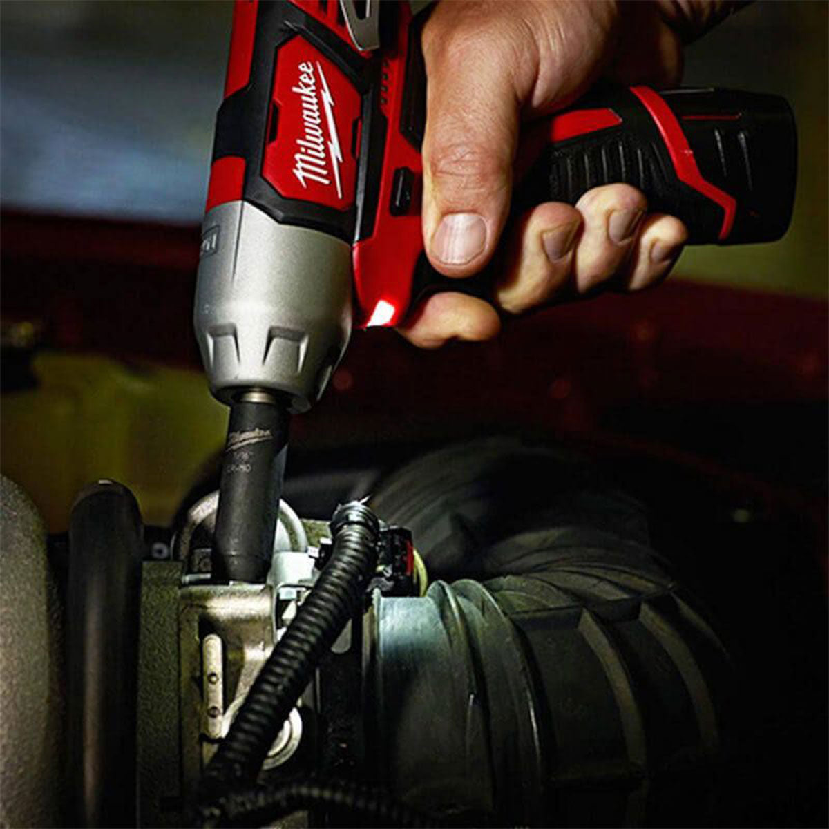 Milwaukee M12BIW12-0 12V 1/2'' Impact Wrench with 1 x 2.0Ah Battery & Charger