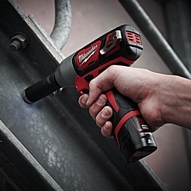 Milwaukee M12BIW12-0 12V 1/2'' Impact Wrench with 1 x 2.0Ah Battery & Charger