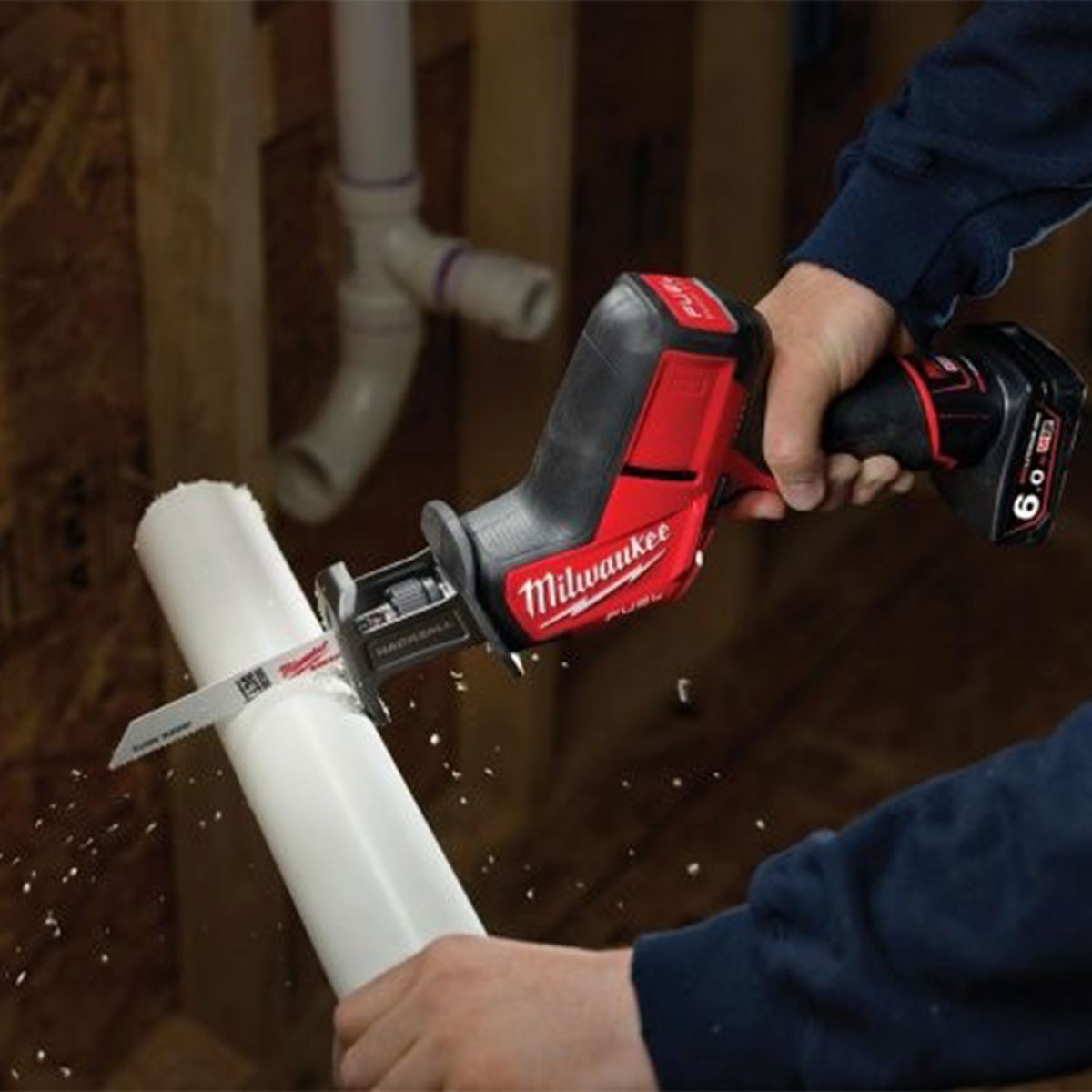 Milwaukee M12CHZ-0 12V Fuel Brushless HackZall Reciprocating Saw Body Only 4933446960