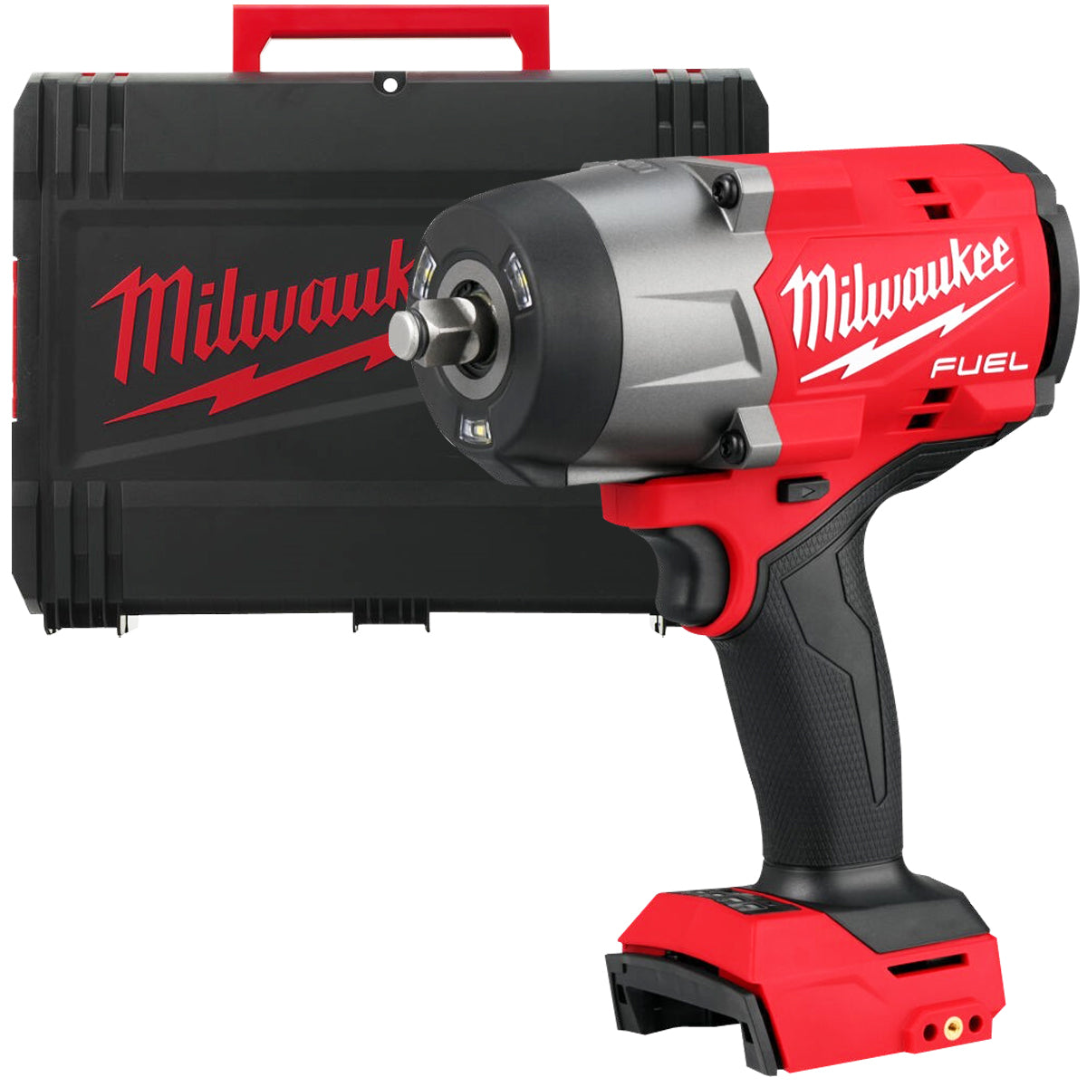 Milwaukee M18FHIW2F12-0X 18V Fuel Brushless 1/2" High Torque Impact Wrench with 1 x 5.0Ah Battery Charger & Case