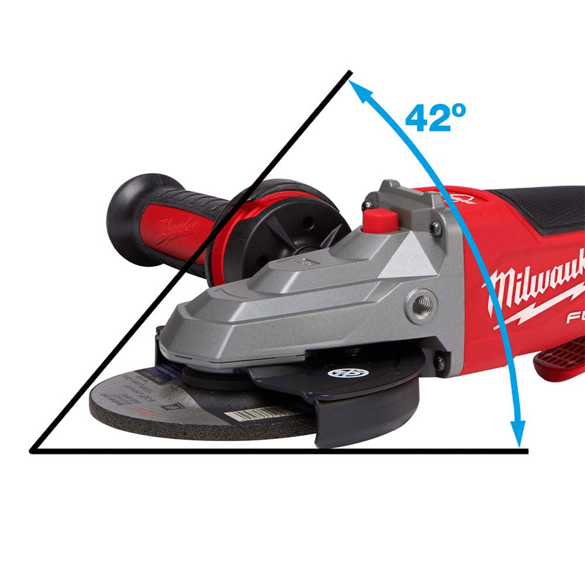 Milwaukee M18FSAGF125XPDB-0X 18V FUEL Brushless 125mm Flathead Angle Grinder with Case 4933478439