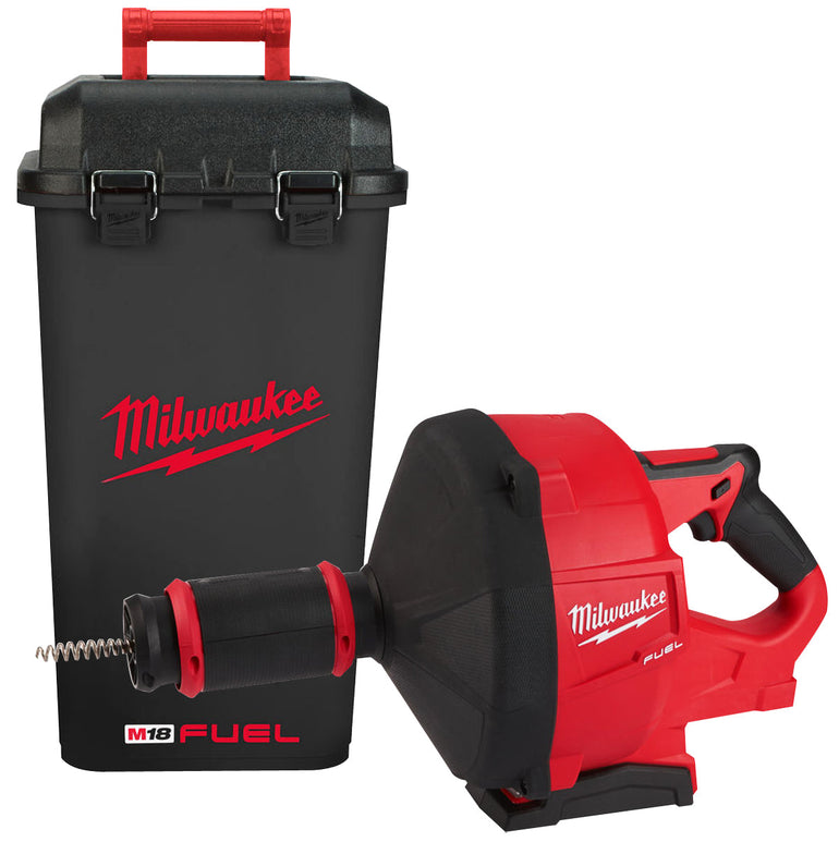 Milwaukee M18FDCPF10-0C 18V Fuel Brushless 10mm Drain Cleaner with 2 x 2.0Ah Battery & Charger