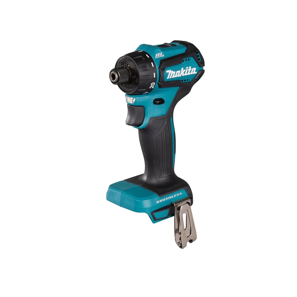 Makita DDF083Z 18V Brushless 1/4" Drill Driver with 1 x 5.0Ah Battery Charger & Bag