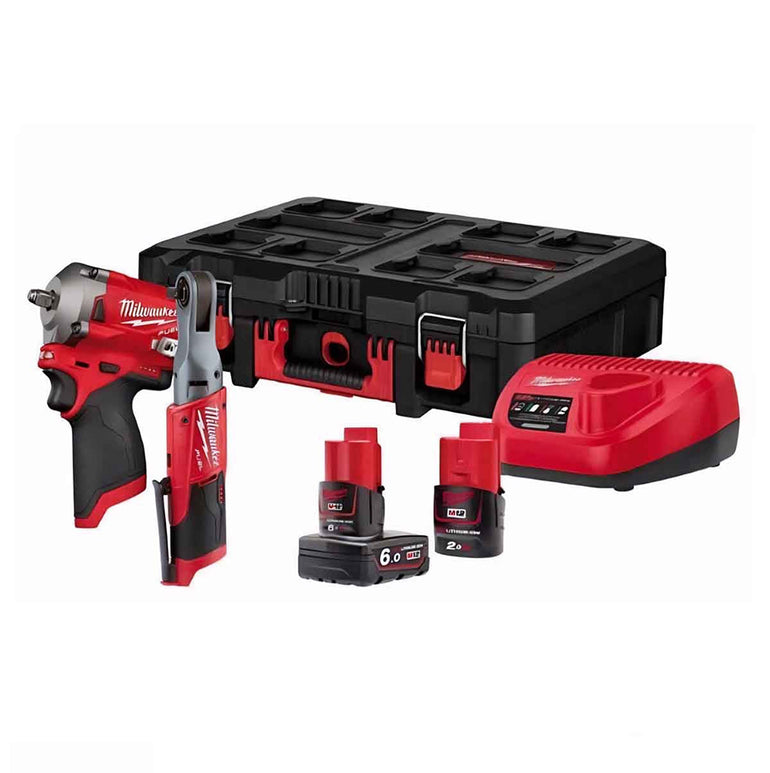 Milwaukee M12FPP2H-622P 12V Fuel Brushless 3/8