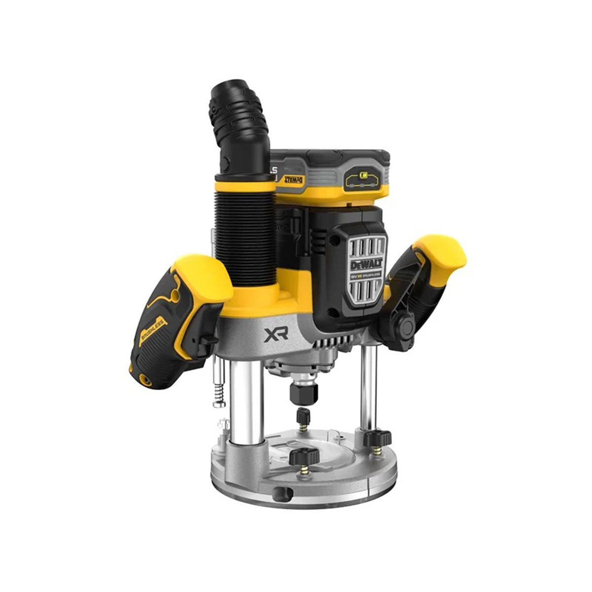 Dewalt DCW620H2-GB 18V XR Brushless 1/2" Plunge Router with 2 x 5.0Ah Powerstack Battery Charger & TSTAK Case