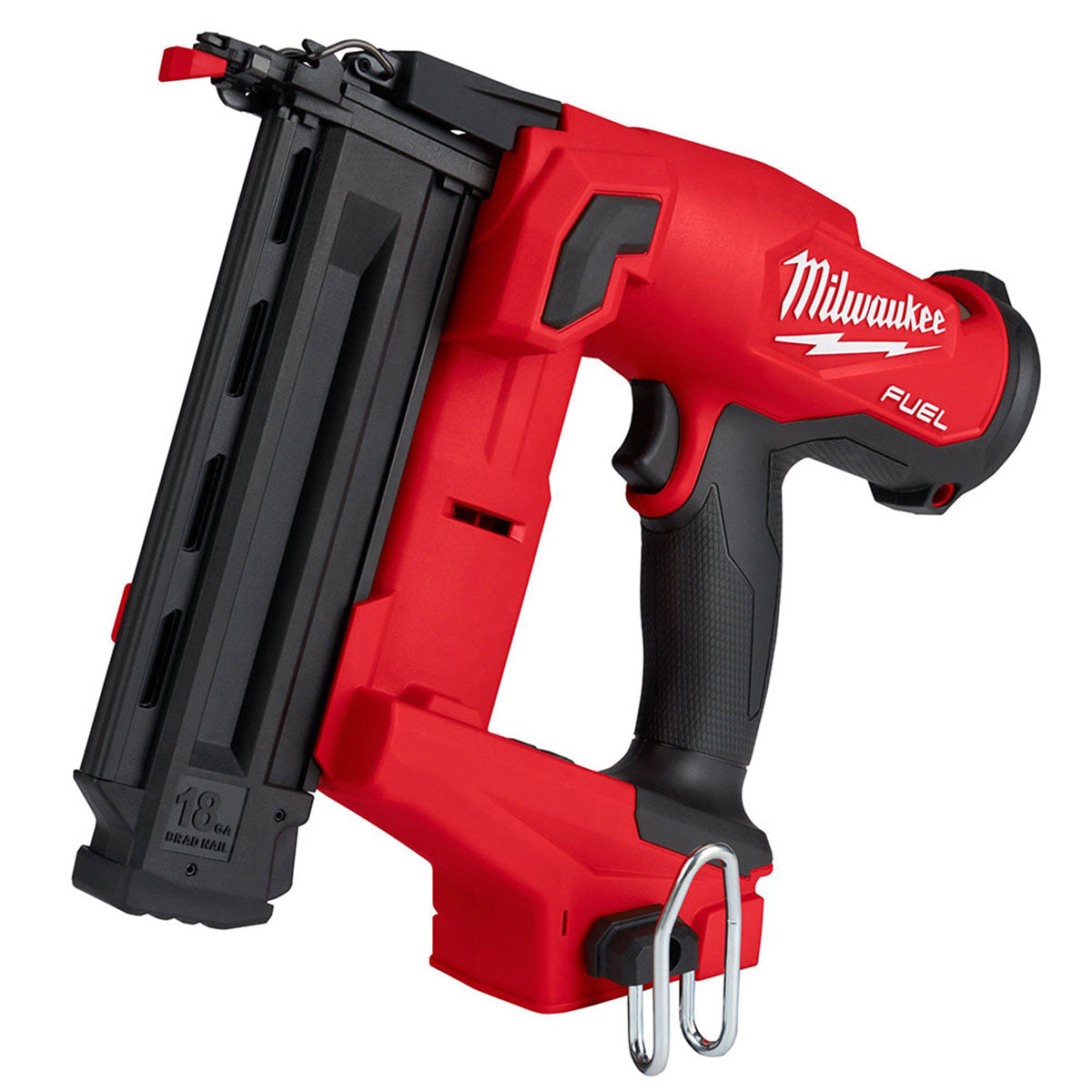 Milwaukee M18FN18GS-202X 18V FUEL Brushless Straight Finish Nailer 18G with 2 x 2.0Ah Battery, Charger & Case 4933471408