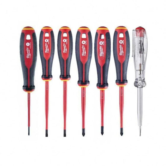 Milwaukee Tri-Lobe VDE Screwdriver PZ Set 7 Piece 4932478738