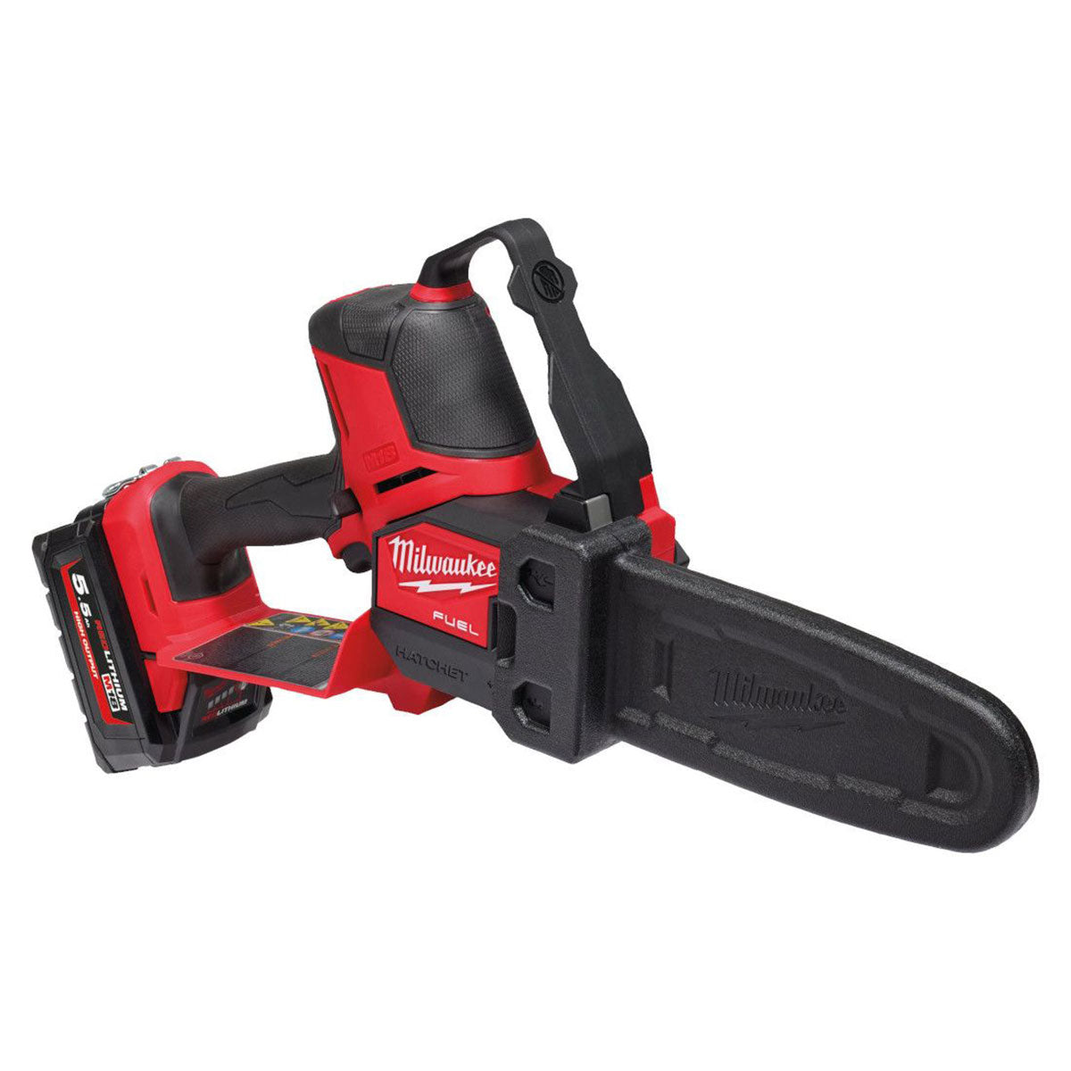 Milwaukee M18FHS20-552 18V Fuel Brushless 20cm Hatchet Pruning Saw With 2 x 5.5Ah Battery & Charger 4933480119