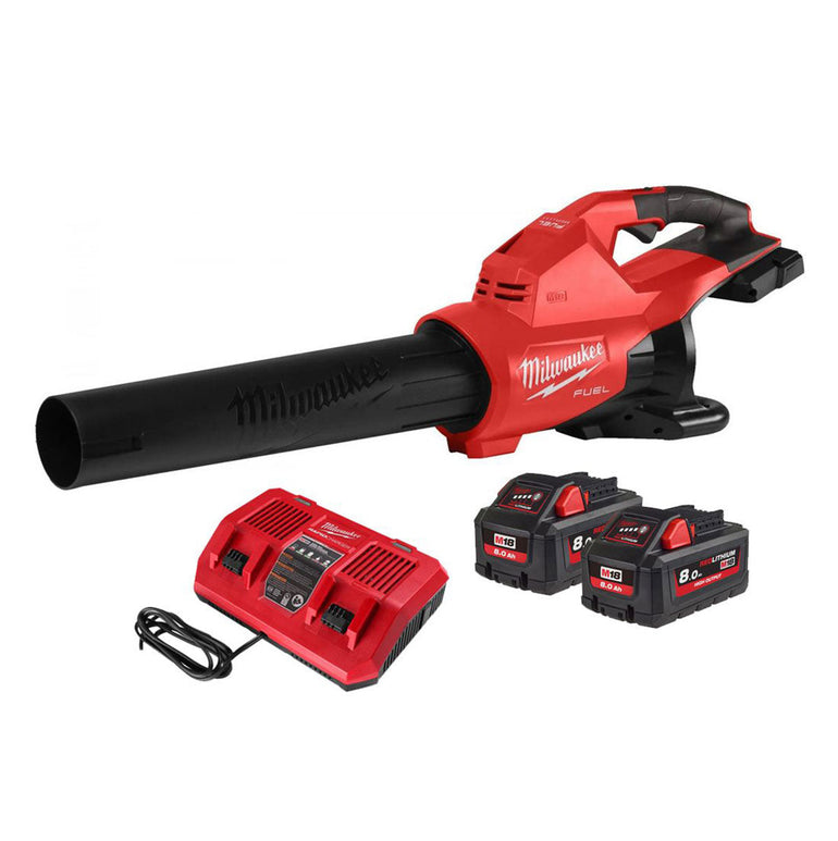 Milwaukee M18F2BL-802 18V Fuel Brushless Dual Battery Blower with 2 x 8.0Ah Battery & Charger 4933479989