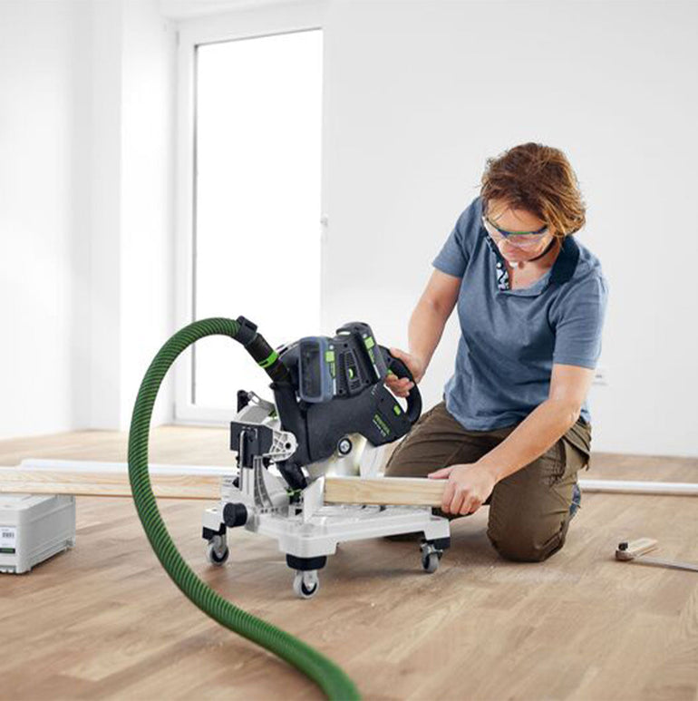 Festool SYMC 70 EB-Basic 36V Master Edition Brushless 216mm SYMMETRIC Mitre Saw with 2 x 5.0Ah Battery & Rapid Charger