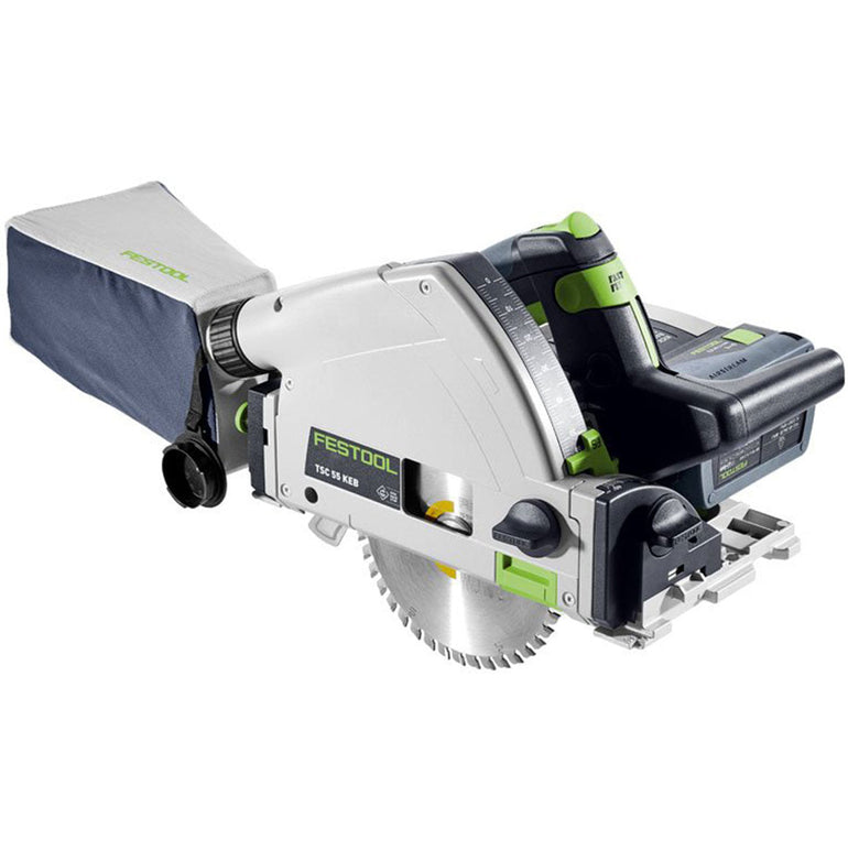 Festool TSC 55 KEB-Basic-5,0 GB 18V Brushless Cordless Plunge Cut Saw With 2 x 5.0Ah Batteries - 577589