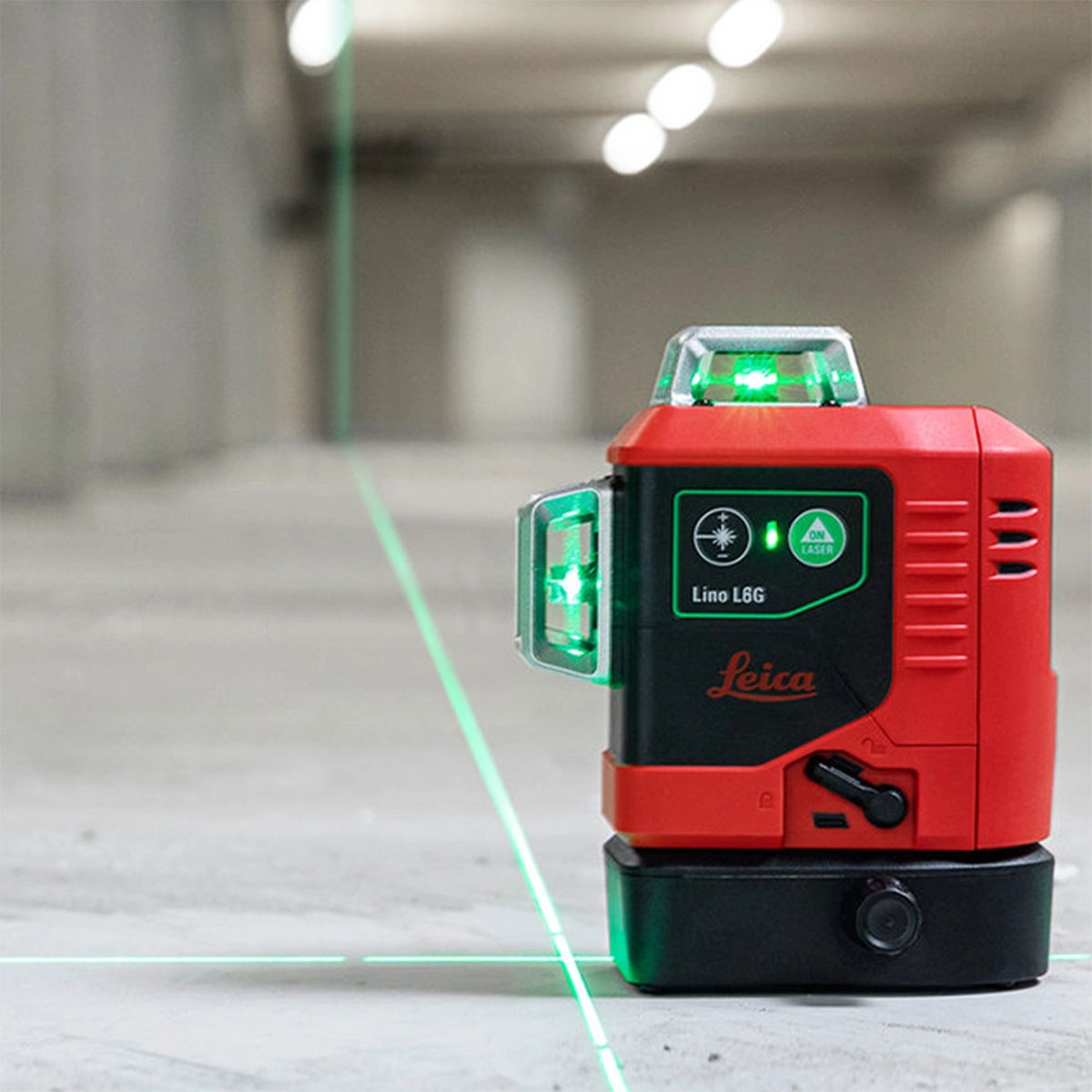 Leica Lino L6G Self-Levelling Green Multi-Line Laser with Battery Charger & Case