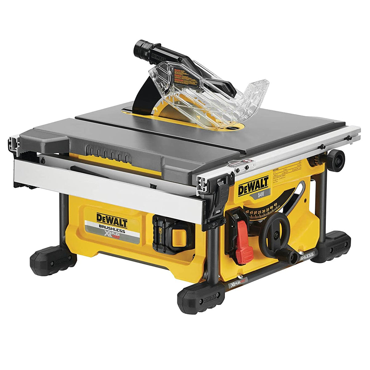 Dewalt DCS7485T2 54V Flexvolt 210mm Table Saw with 2 x 6.0Ah Batteries & Charger