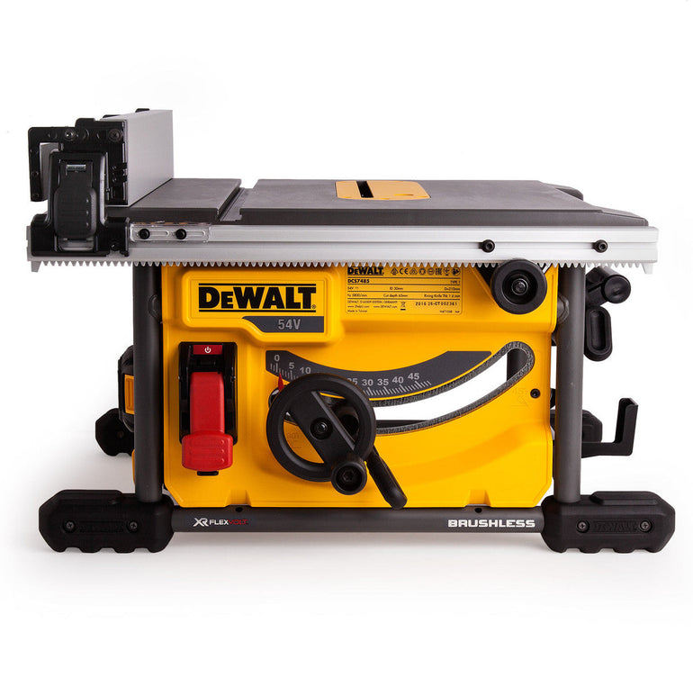 Dewalt DCS7485T2 54V Flexvolt 210mm Table Saw with 2 x 6.0Ah Batteries & Charger