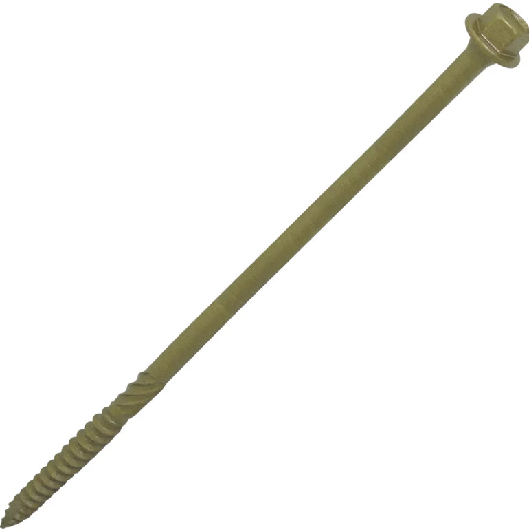 TIMBASCREW HEX FLANGE THREAD-CUTTING TIMBER SCREWS 6.7MM X 100MM 50 PACK