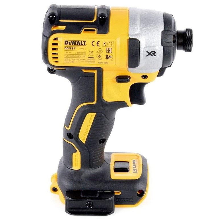 DeWalt DCF887N 18V Li-Ion Brushless 3-Speed Impact Driver Body with 5 x Ph2 Bit