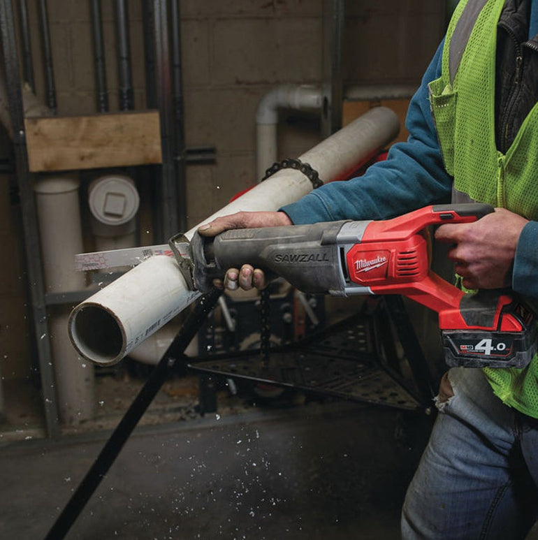 Milwaukee M18BSX-0 18V Heavy Duty Sawzall Reciprocating Saw with 1 x 5.5Ah Battery & Charger