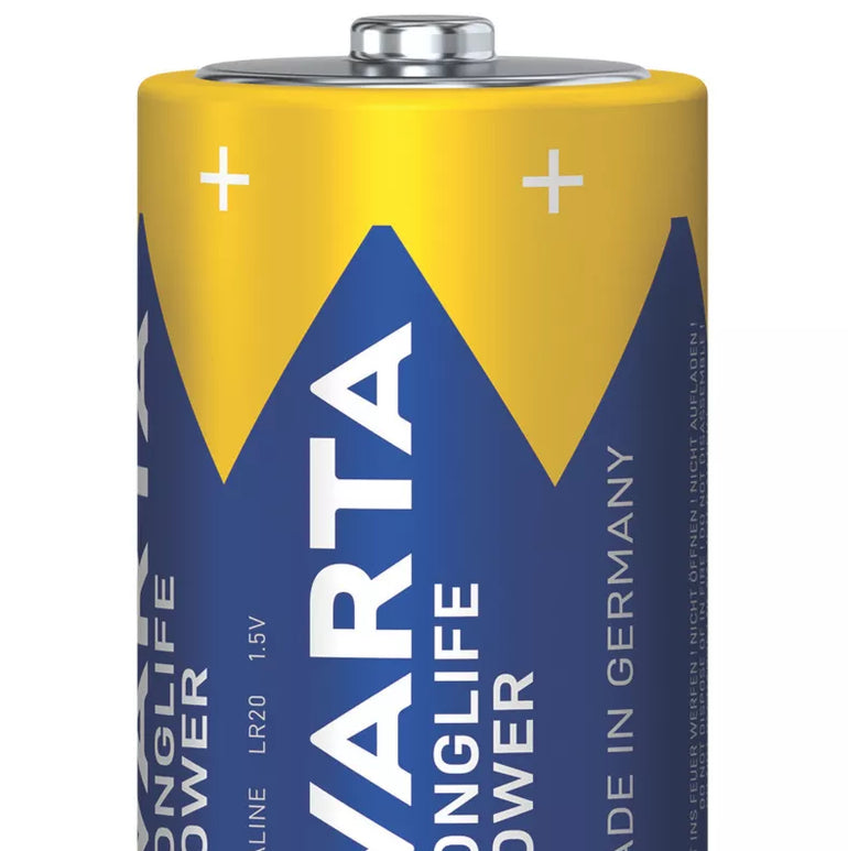 VARTA LONGLIFE POWER D ALKALINE HIGH ENERGY BATTERIES 6 PACK