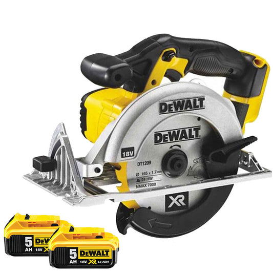 Dewalt DCS391N 18V 165mm Circular Saw With 2 x 5.0Ah Batteries