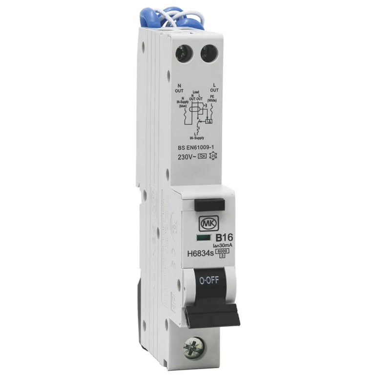 MK SENTRY 16A 30MA SP TYPE B RCBO