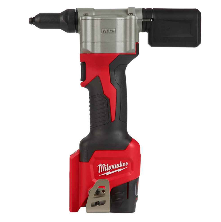 Milwaukee M12BPRT-201X 12V Pop Rivet Gun With 2.0Ah Battery Charger In Case 4933464406