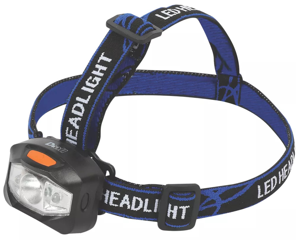 DIALL LED HEAD TORCH BLACK 120LM