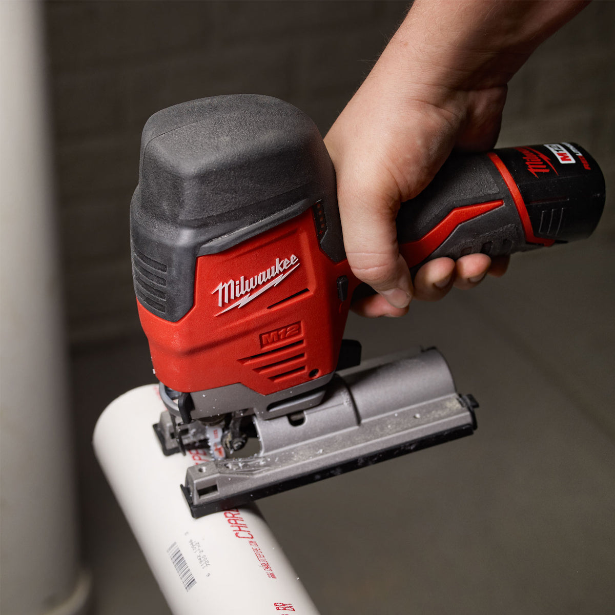 Milwaukee M12JS-0 12V Cordless Compact Jigsaw with 1 x 2.0Ah Battery & Charger