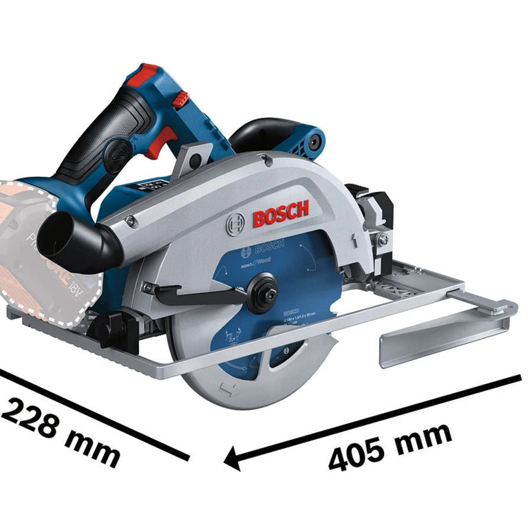 Bosch GKS 18V-68 GC Pro Circular Saw With 2 x 5.5Ah Batteries & Charger in Case 06016B5170