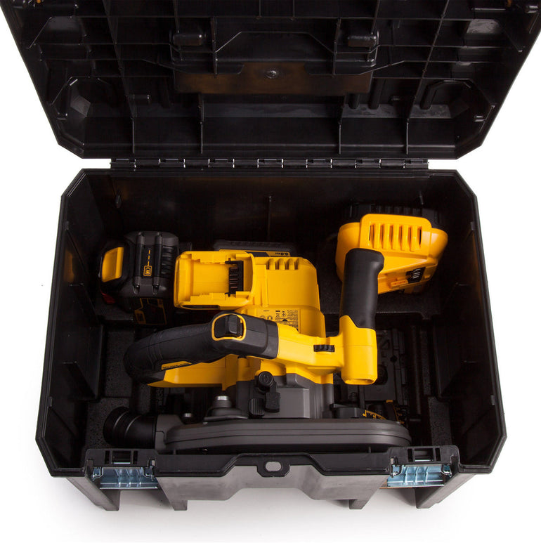 Dewalt DCS520T2 54V Flexvolt Brushless 165mm Plunge Saw with 2 x 6.0Ah Batteries Charger & Case