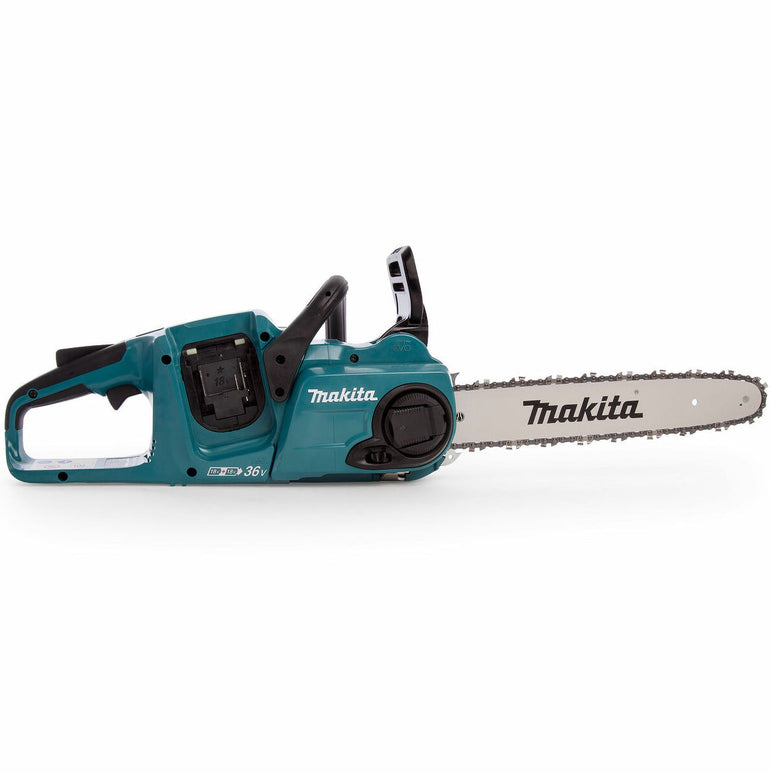 Makita DUC353Z 18v Twin 36v Brushless Chainsaw With 2 x 5Ah Batteries