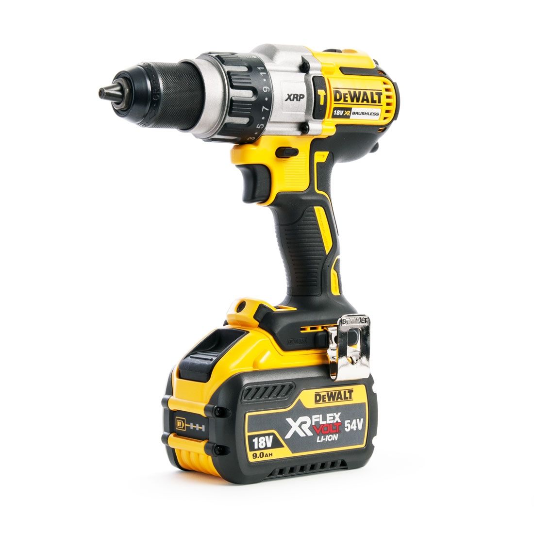 DeWalt DCD996X1 18V XRP Brushless Combi Drill with 1 x 9.0Ah Battery Charger & Case