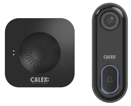 CALEX WIRED SMART VIDEO DOORBELL AND CHIME BLACK