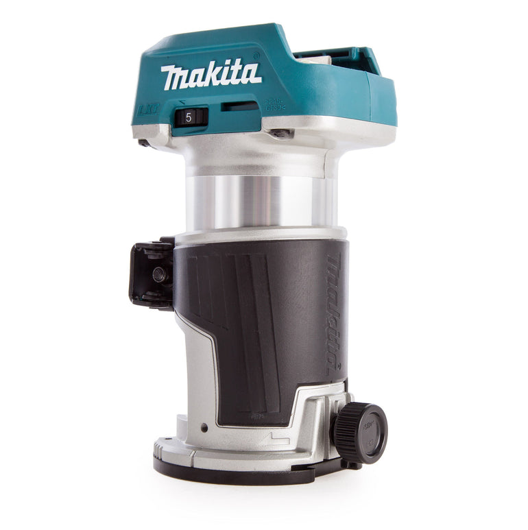 Makita DRT50ZJX3 18V LXT Brushless Router Trimmer Body With Extra Bases In Case