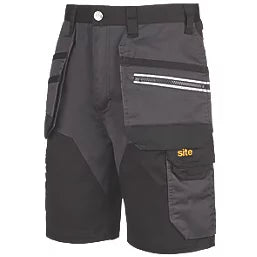 SITE KIRKSEY SHORTS GREY/BLACK 34" W