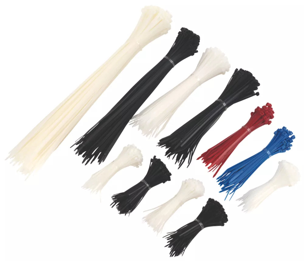 ASSORTED CABLE TIES 1000 PACK